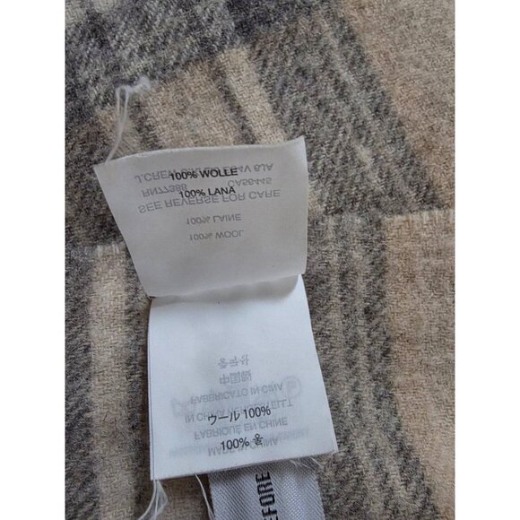 J. Crew Plaid Scarf Wool Wrap Womens Scarf Pom Pom Tassel A001448 - Picture 6 of 10